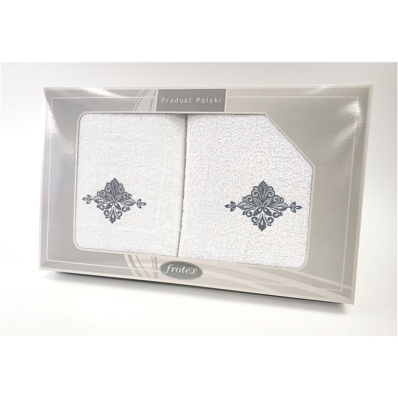 Komplet Frotex Gift 50,70 Biały Wzór 3
