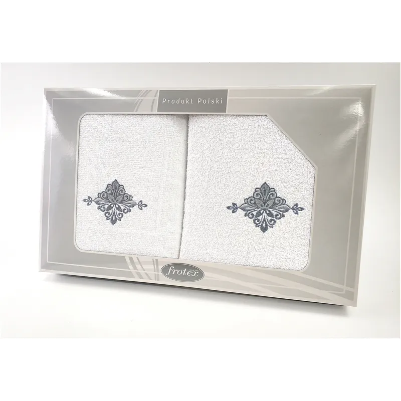 Komplet Frotex Gift 50,70 Biały Wzór 3 Komplet Frotex Gift 50,70 Biały Wzór 3