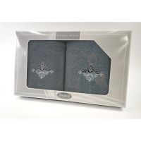 Komplet Frotex Gift 50,70 C.popiel Wzór 3