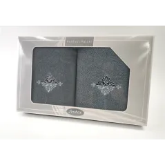 Komplet Frotex Gift 50,70 C.popiel Wzór 3