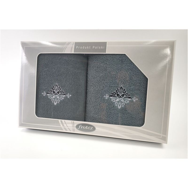 Komplet Frotex Gift 50,70 C.popiel Wzór 3
