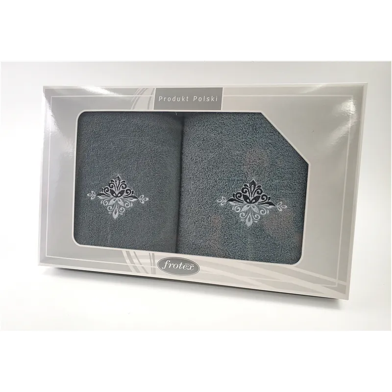 Komplet Frotex Gift 50,70 C.popiel Wzór 3