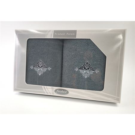Komplet Frotex Gift 50,70 C.popiel Wzór 3