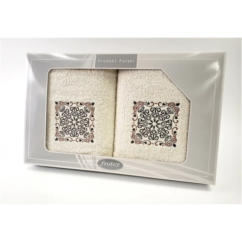 Komplet Frotex Gift 50,70 Krem Wzór 4 Komplet Frotex Gift 50,70 Krem Wzór 4