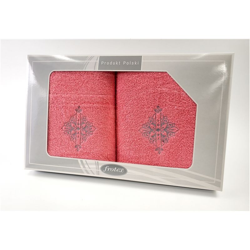 Komplet Frotex Gift 50,70 Koral Wzór 6