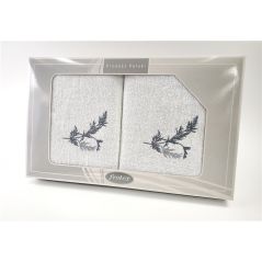 Komplet Frotex Gift 50,70 Biały Wzór 1