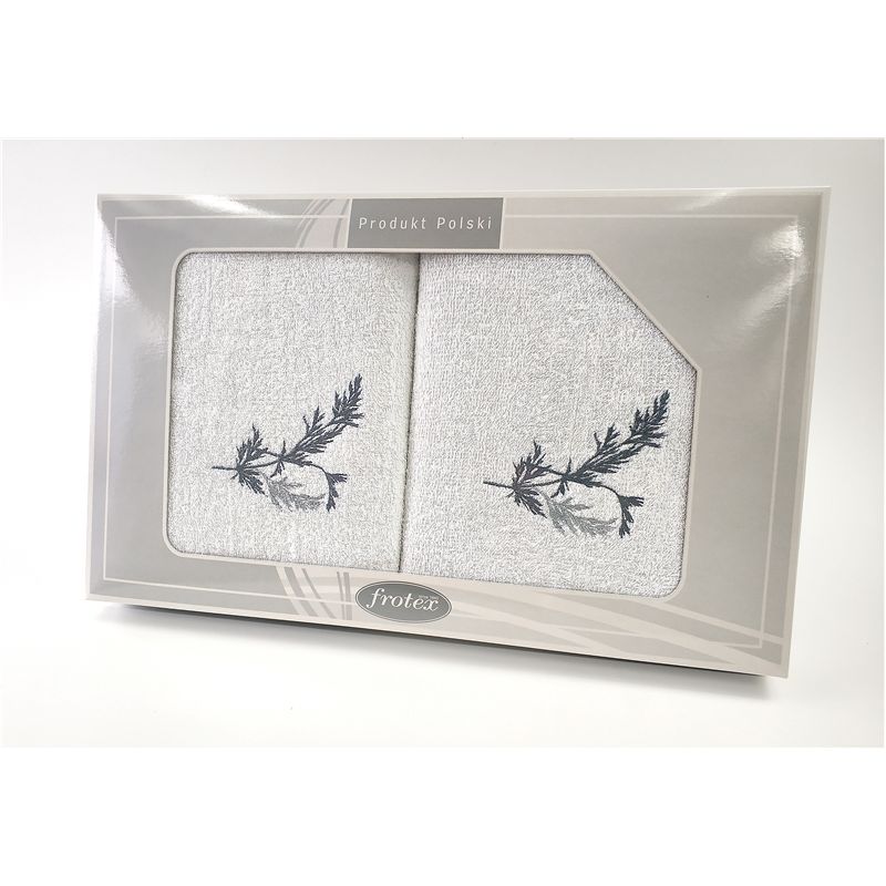Komplet Frotex Gift 50,70 Biały Wzór 1