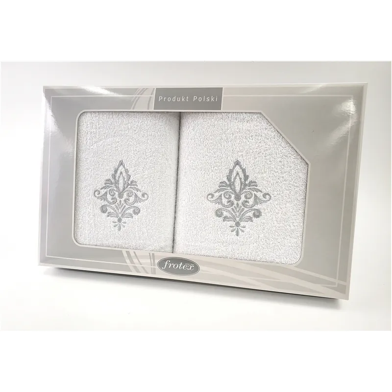 Komplet Frotex Gift 50,70 Biały Wzór 5 Komplet Frotex Gift 50,70 Biały Wzór 5