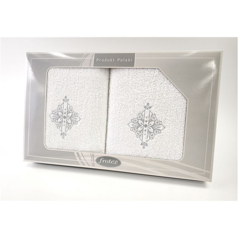 Komplet Frotex Gift 50,70 Biały Wzór 6