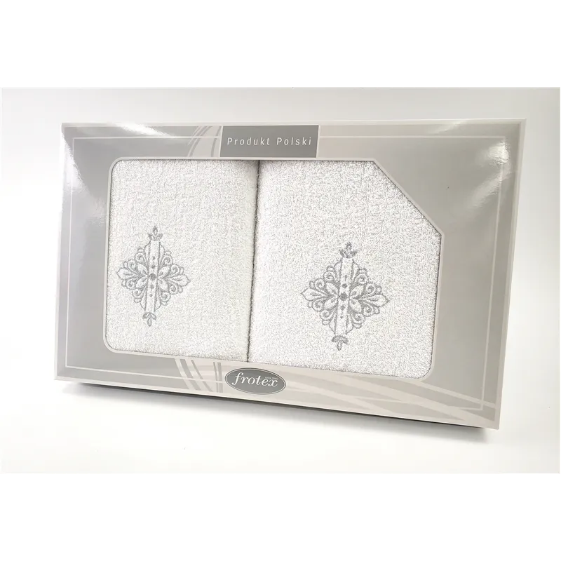 Komplet Frotex Gift 50,70 Biały Wzór 6 Komplet Frotex Gift 50,70 Biały Wzór 6