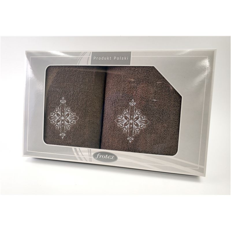 Komplet Frotex Gift 50,70 Brąz Wzór 6