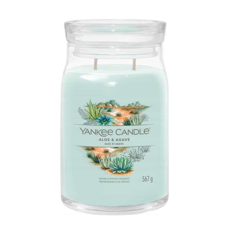 Świeca duża Yankee Candle Signature Aloe&Agave