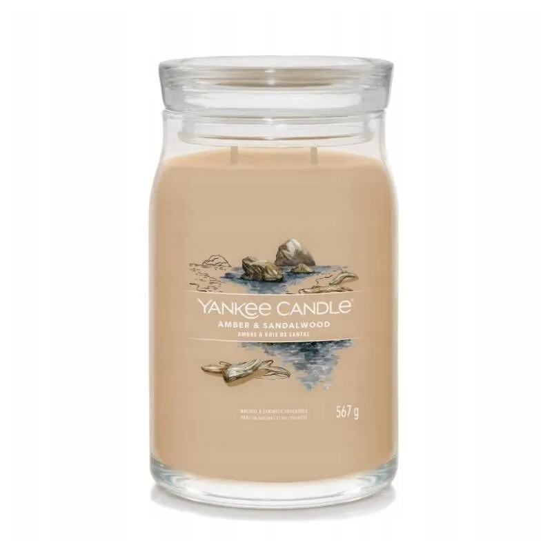 Yc Signature - świeca duża Amber & Sandalwood