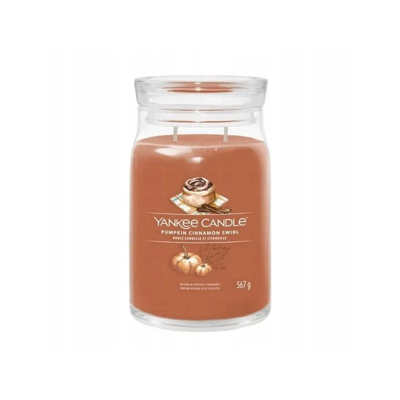 Yc Signature - świeca duża Pumpkin Cinnamon Swirl