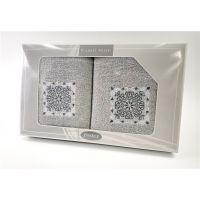 Komplet Frotex Gift 50,70 Popiel Wzór 4