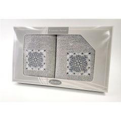 Komplet Frotex Gift 50,70 Popiel Wzór 4