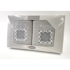 Komplet Frotex Gift 50,70 Popiel Wzór 4