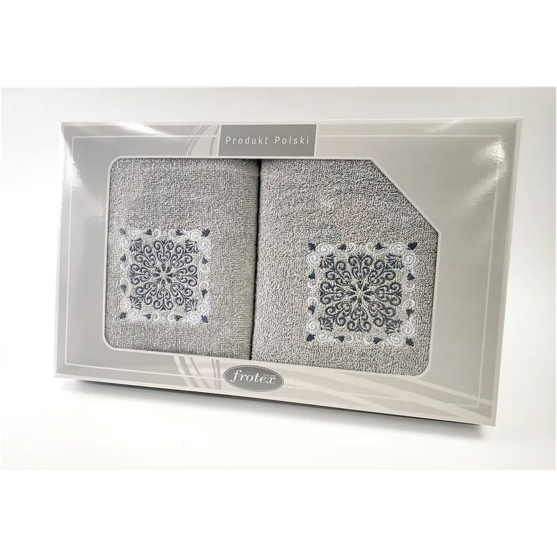 Komplet Frotex Gift 50,70 Popiel Wzór 4 Komplet Frotex Gift 50,70 Popiel Wzór 4