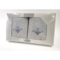Komplet Frotex Gift 50,70 Popiel Wzór 3