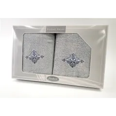Komplet Frotex Gift 50,70 Popiel Wzór 3