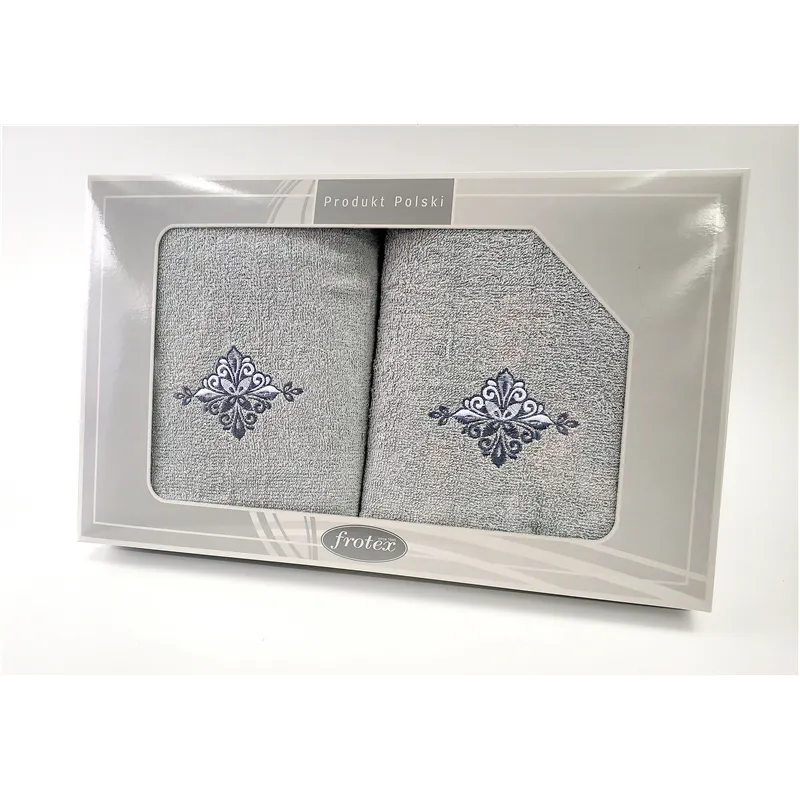 Komplet Frotex Gift 50,70 Popiel Wzór 3 Komplet Frotex Gift 50,70 Popiel Wzór 3
