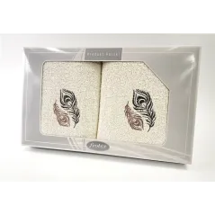 Komplet Frotex Gift 50,70 Krem Wzór 2
