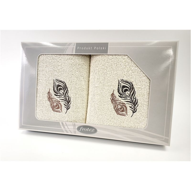 Komplet Frotex Gift 50,70 Krem Wzór 2