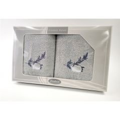 Komplet Frotex Gift 50,70 Popiel Wzór 1