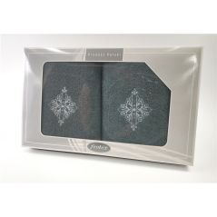 Komplet Frotex Gift 50,70 C.popiel Wzór 6