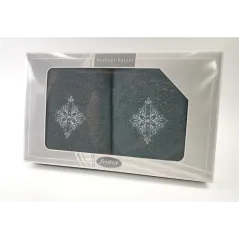 Komplet Frotex Gift 50,70 C.popiel Wzór 6