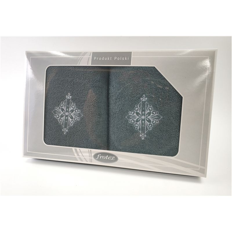 Komplet Frotex Gift 50,70 C.popiel Wzór 6