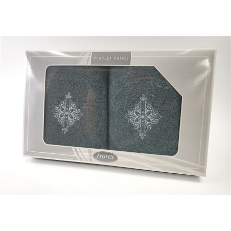 Komplet Frotex Gift 50,70 C.popiel Wzór 6