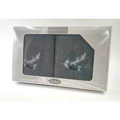 Komplet Frotex Gift 50,70 C.popiel Wzór 1