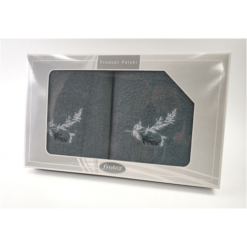 Komplet Frotex Gift 50,70 C.popiel Wzór 1