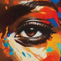 Obraz 668 60 x 60 cm czarny