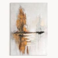 Obraz 667 70 x 100 cm popielaty