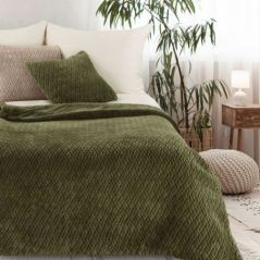Koc Kayla 130 x 160 cm ciemnozielony