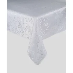 Obrus Plamoodporny w Pnącza 120 x 200 Biały Listki