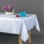 Obrus Plamoodporny Biały 140 x 300 Ornament Pnącza