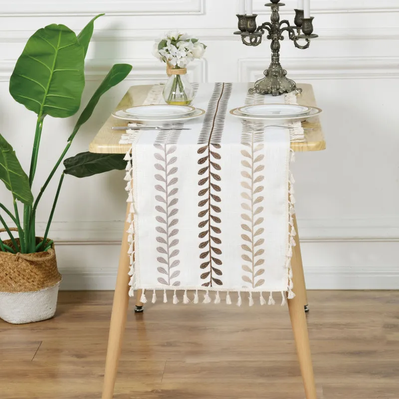 Bieżnik Boho/Haft 60x120 Wykończony Frędzelkami