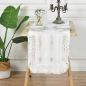 Biały Bieżnik Scandi 40x180 Styl Boho Piękna Gipiura Biały Bieżnik Scandi 40x180 Styl Boho Piękna Gipiura