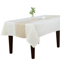 Bogato Tkany Obrus 140x200 Zygzak W Stylu Boho