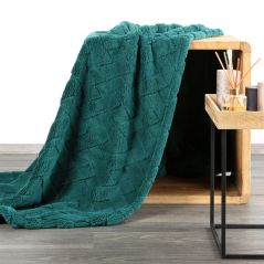 D91/K/CARO 170X210 ciemnozielony