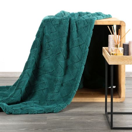 D91/K/CARO 170X210 ciemnozielony