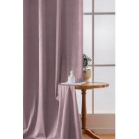 Zasłona 140X250 welwetowa przelotki róż