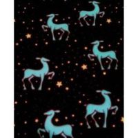 Koc świecący 150X200 fluo Renifer świąteczny