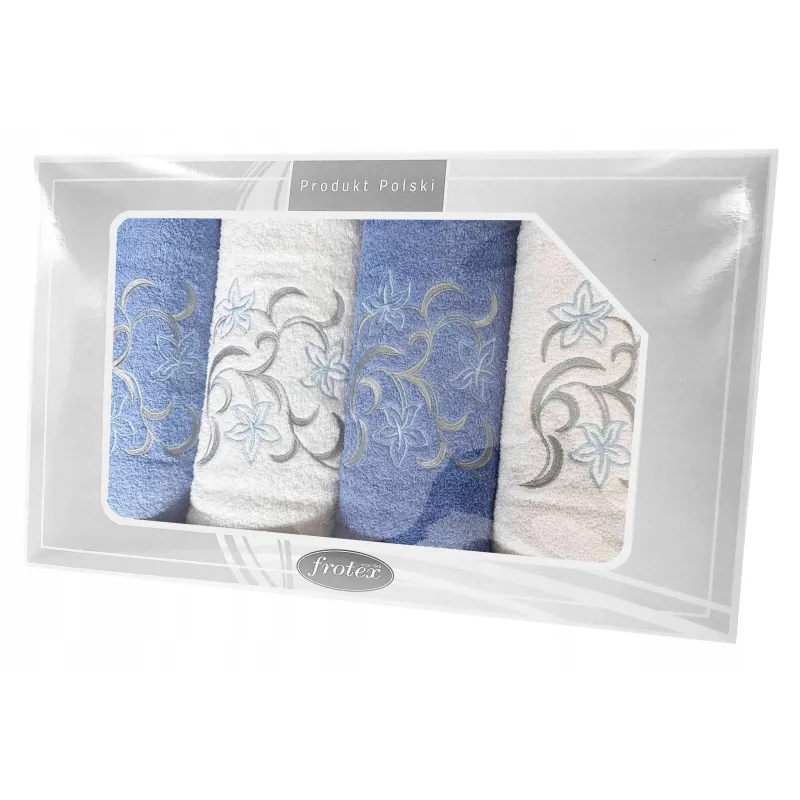 Komplet Frotex Gift 2 Iv Wzór 3 Biały-Niebiesk Komplet Frotex Gift 2 Iv Wzór 3 Biały-Niebiesk