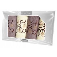 Komplet Frotex Gift 2 Iv Wzór 3 Krem-Brąz