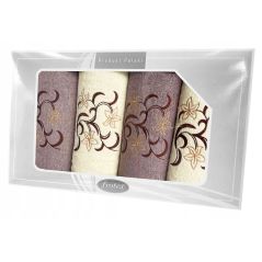 Komplet Frotex Gift 2 Iv Wzór 3 Krem-Brąz