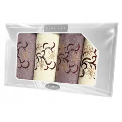 Komplet Frotex Gift 2 Iv Wzór 3 Krem-Brąz